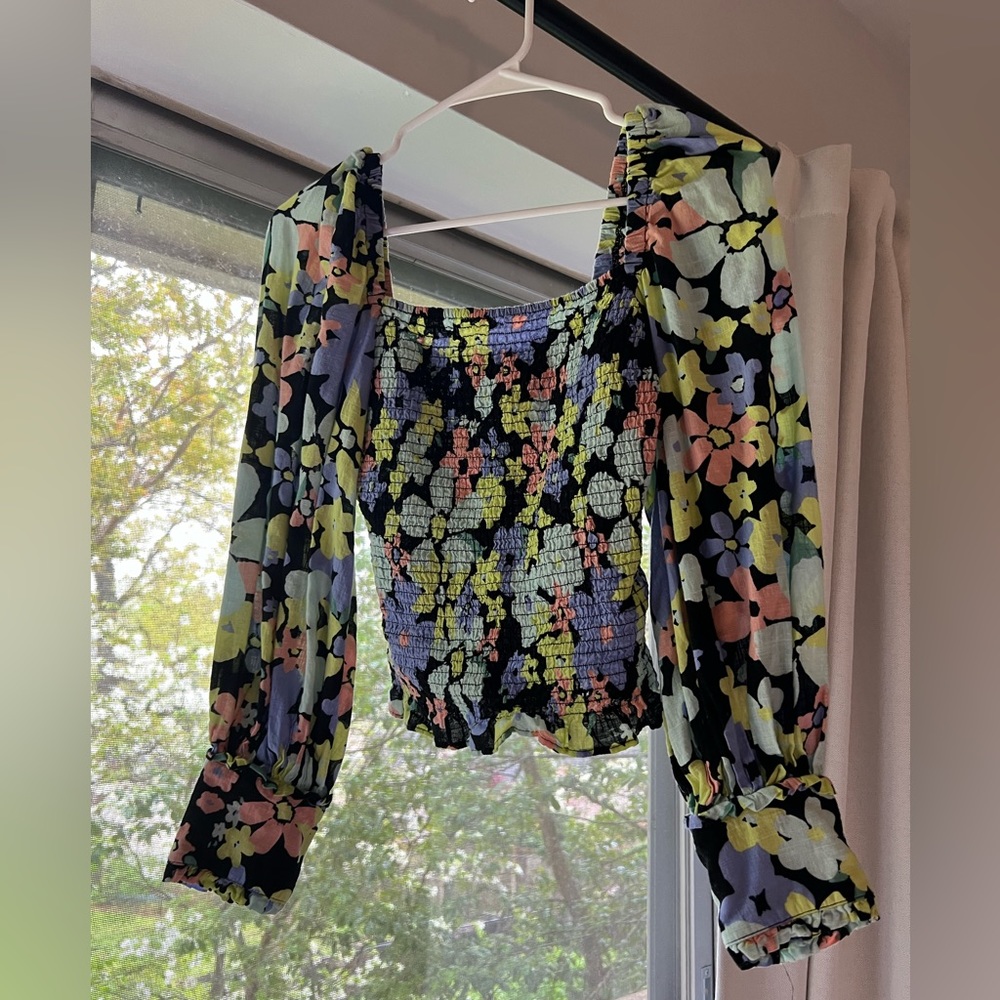 Free People Floral Top